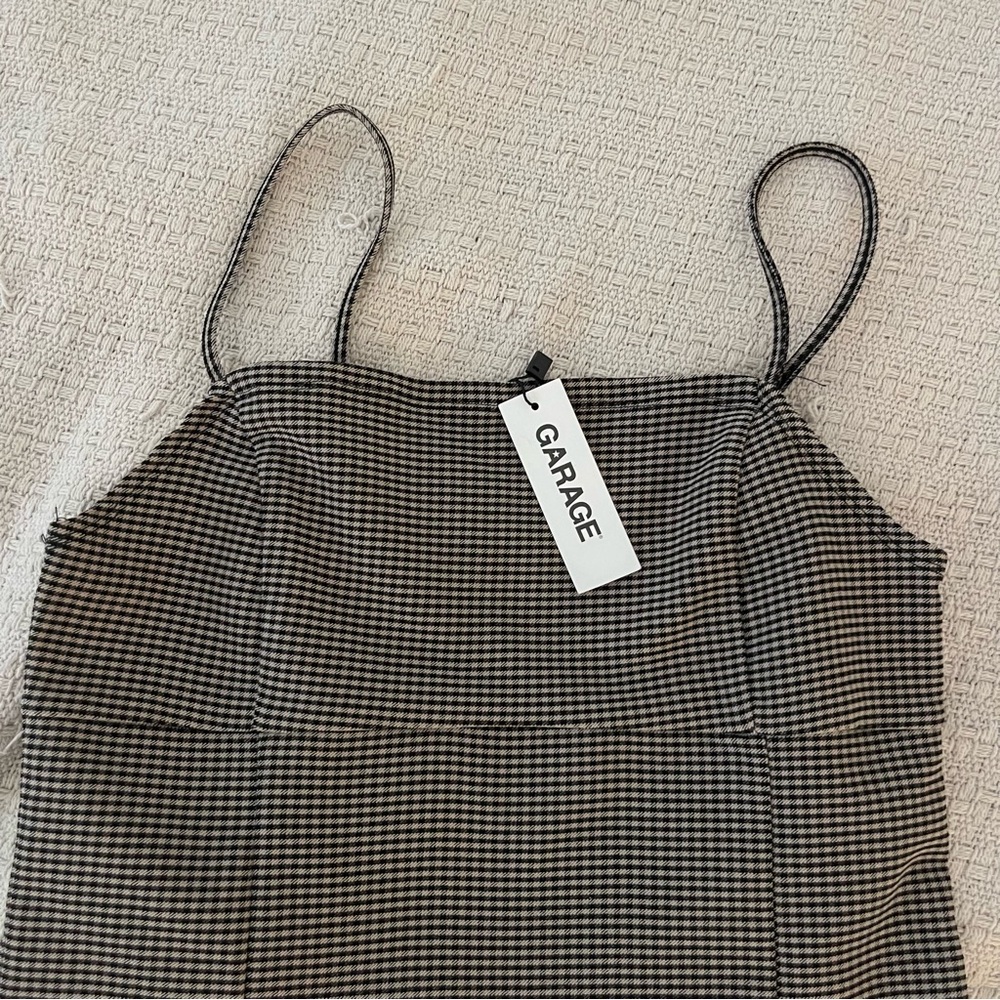 garage plaid mini dress